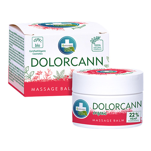 Baume de massage au chanvre.