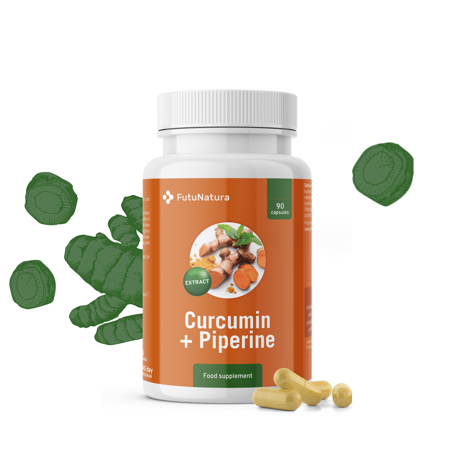 Куркумин в компанията на пиперин