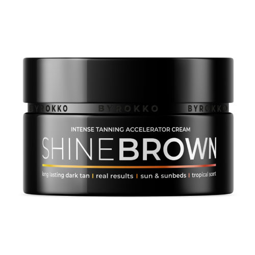 Brillance Brown crème pour un bronzage plus rapide.