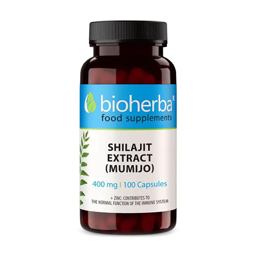 Shilajit (Mumia) - La description du produit de supplément alimentaire.