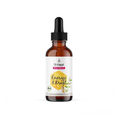 BIO Oxymel gouttes d'herbes - Énergie et force.