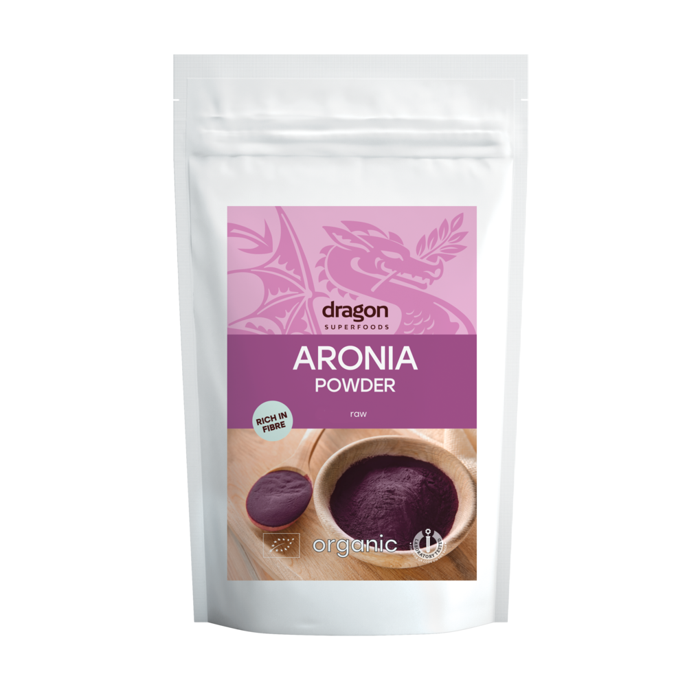 Baies d'aronia biologiques en poudre.