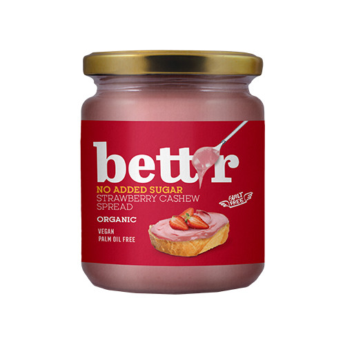 Tartinade BIO aux noix de cajou et aux baies avec érythritol.