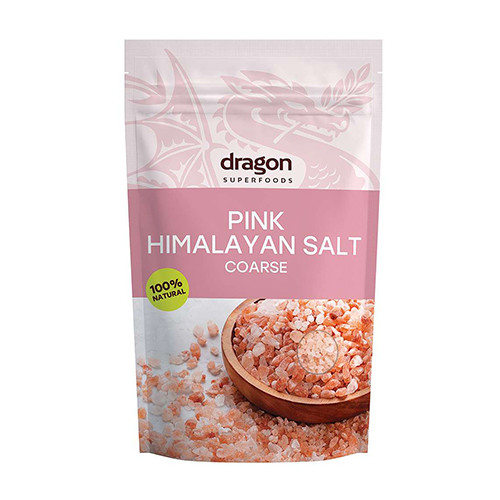 Sel rose de l'Himalaya, grossièrement moulu.