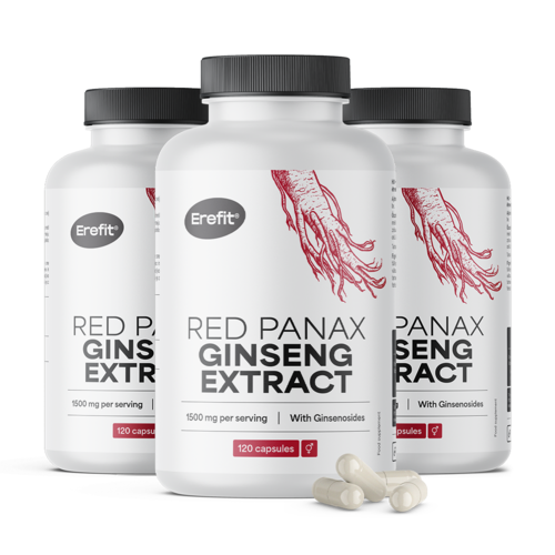 3x Extrait de ginseng rouge 1500 mg, ensemble 360 gélules