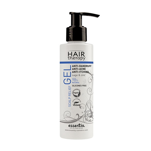 Gel naturel pour le cuir chevelu sensible - contre les pellicules.