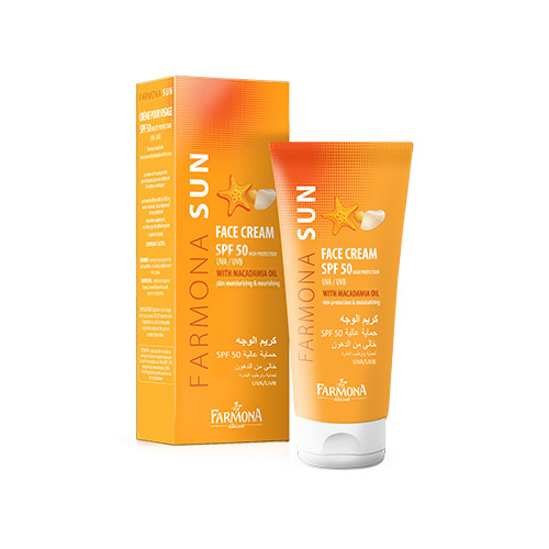 Crème solaire pour le visage SPF 50.