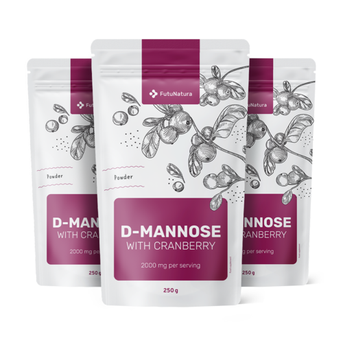3x D-mannose avec canneberge, ensemble 750 g