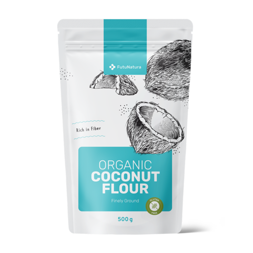 Farine de noix de coco BIO, finement moulue, 500 g