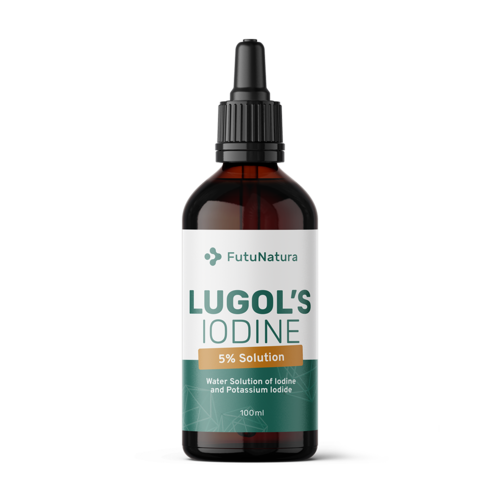 Solution de Lugol 5% avec une pipette, 100 ml