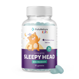SLEEPY HEAD - Gummies pour enfants pour le sommeil , 30 gummies