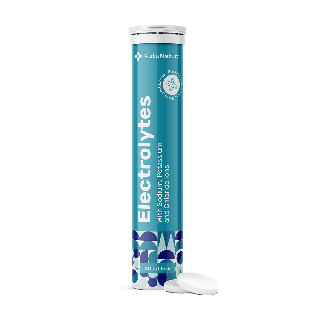 Comprimés effervescents avec des électrolytes.