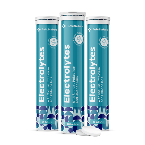 3x Électrolytes - comprimés effervescents, ensemble 60 comprimés effervescents