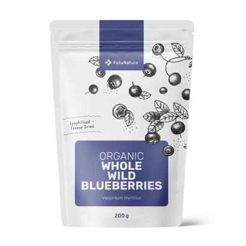BIO Myrtilles sauvages – entières, 200 g