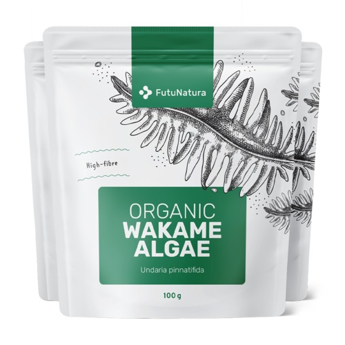 3x BIO Wakame algues, ensemble 300 g