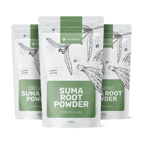 3x Poudre de racine de Suma, ensemble 300 g