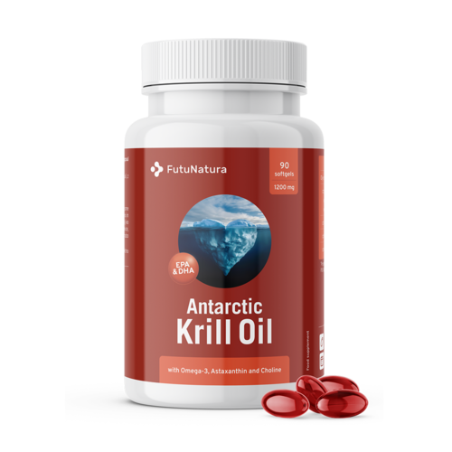 Huile de krill 1200 mg, 90 gélules molles