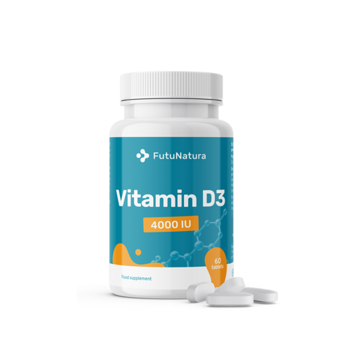 Vitamine D3, 4000 UI, 60 comprimés