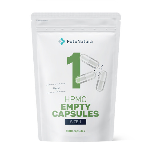 Capsules végétales HPMC, taille 1