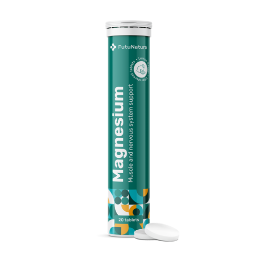Magnésium - comprimés effervescents, 20 comprimés effervescents