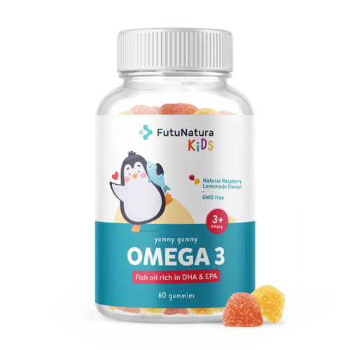 OMÉGA-3 – Gummies pour enfants, 60 gummies