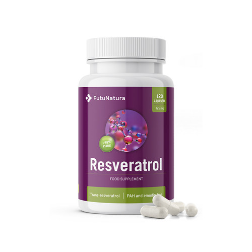 Resveratrol. Opis prehranskega dopolnila. 

Résveratrol. Description du produit de complément alimentaire.