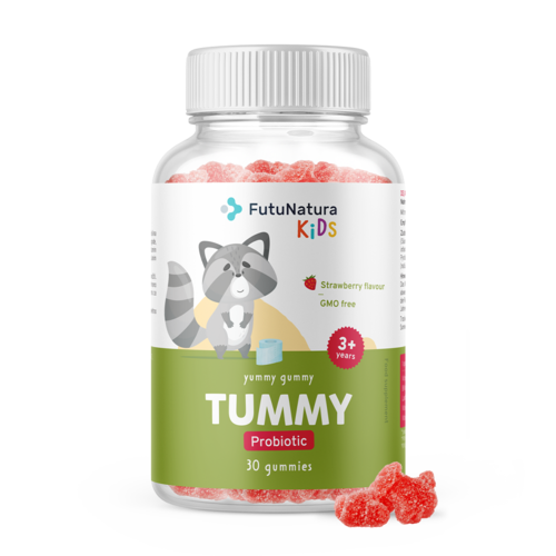 TUMMY - Gummies pour enfants pour la digestion, 30 gummies