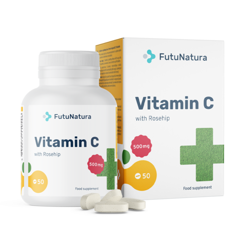 Vitamine C avec églantier, 50 comprimés