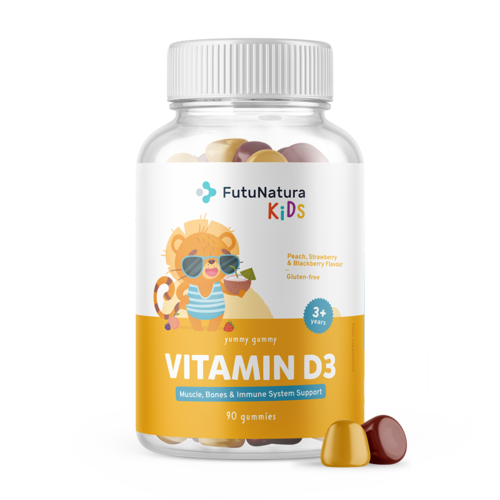 Vitamine D3 - Gummies pour enfants, 90 gummies