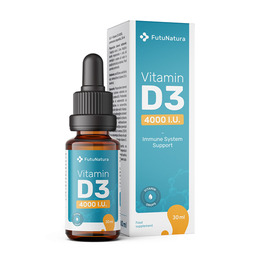 Vitamine D3 4000 u.i. - Gouttes, 30 ml