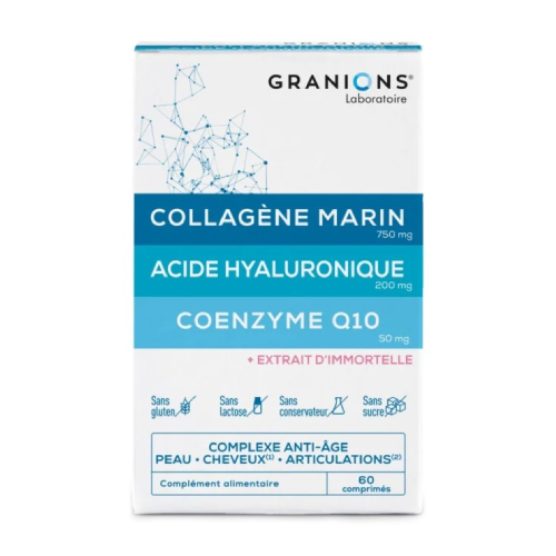 Coenzyme Q10 + collagène + acide hyaluronique