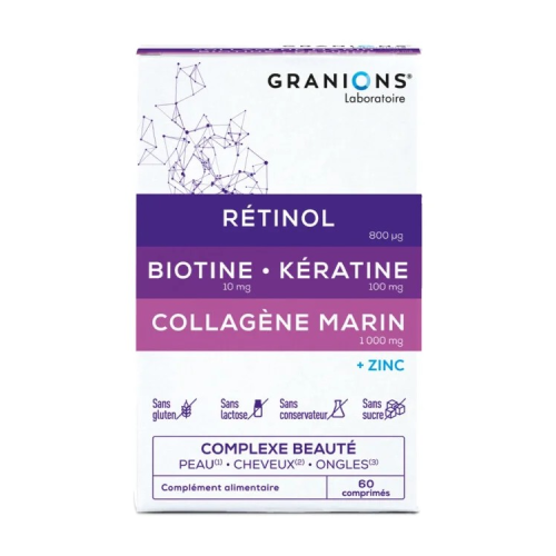 Collagène + biotine + rétinol - complexe pour la beauté