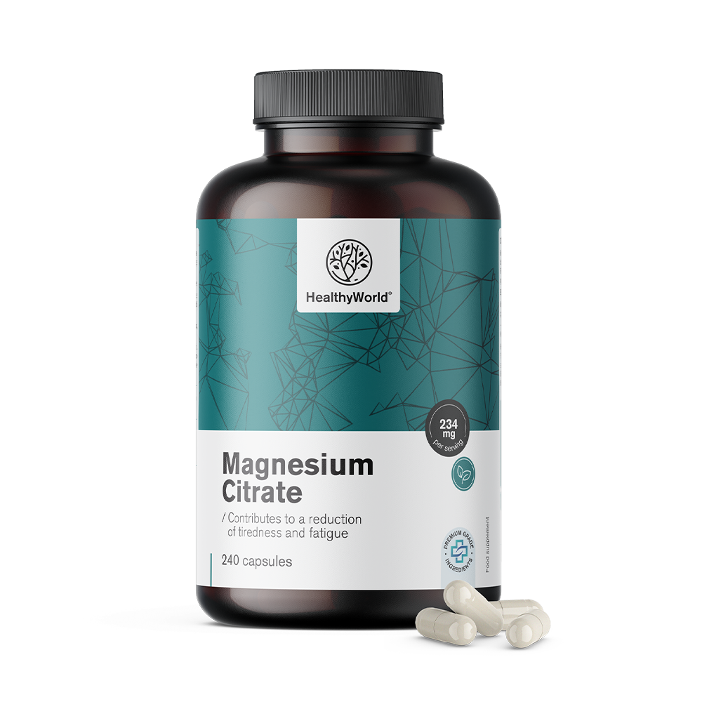 Le citrate de magnésium en gélules.