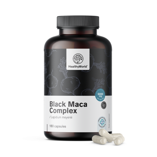 Complexe Maca noire 5000 mg, 180 gélules