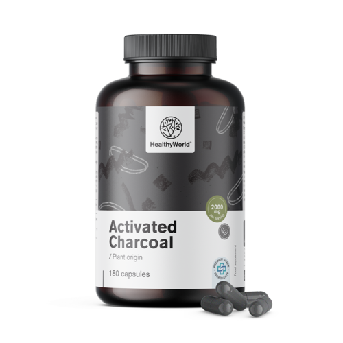 Charbon actif 2000 mg, 180 gélules