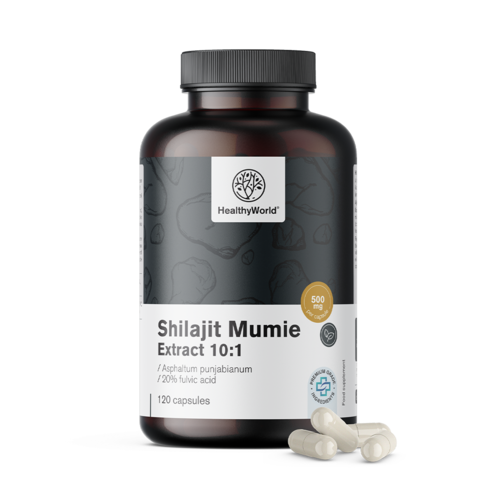 Shilajit Mumie Extract 10:1, 120 gélules