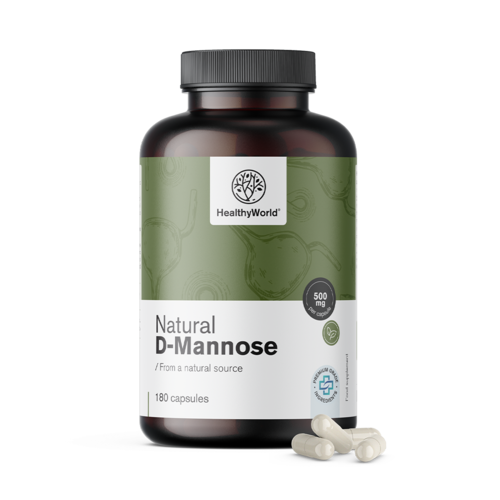 D-Mannose naturel 1500 mg, 180 gélules