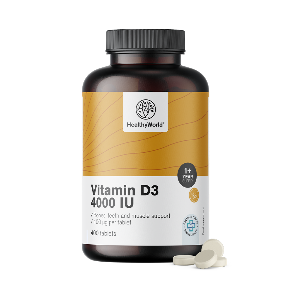 Vitamine D3 4000 i.e. dans un emballage XL
