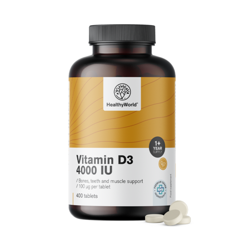Vitamine D3 4000 i.e. dans un emballage XL