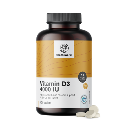 Vitamine D3 4000 u.i., 400 comprimés