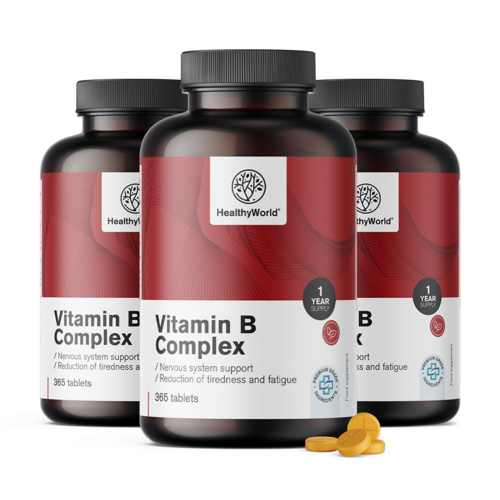 3x Vitamine B-complexe, ensemble 1095 comprimés