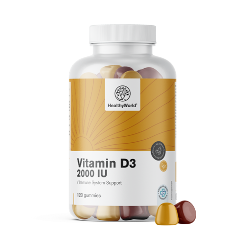 Vitamine D3 2000 u.i. sous forme de gummies.