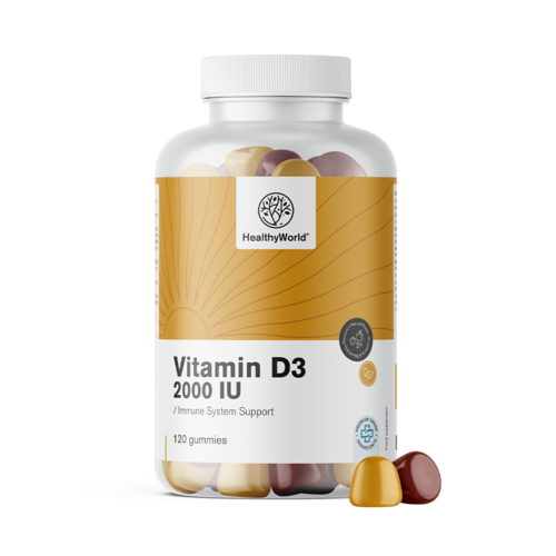 Vitamine D3 2000 u.i., 120 gummies