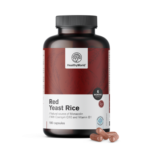 Levure de riz rouge 250 mg, 180 gélules 