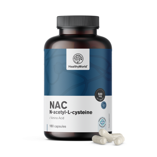 N-acétylcystéine ou NAC en gélules.