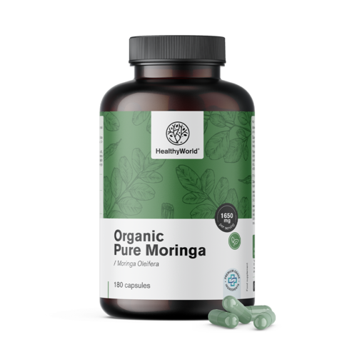 Moringa BIO 1650 mg, 180 gélules