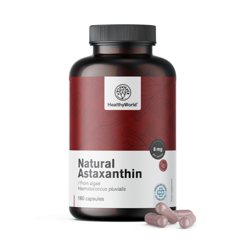 Astaxanthine naturelle 160 mg, 180 gélules 