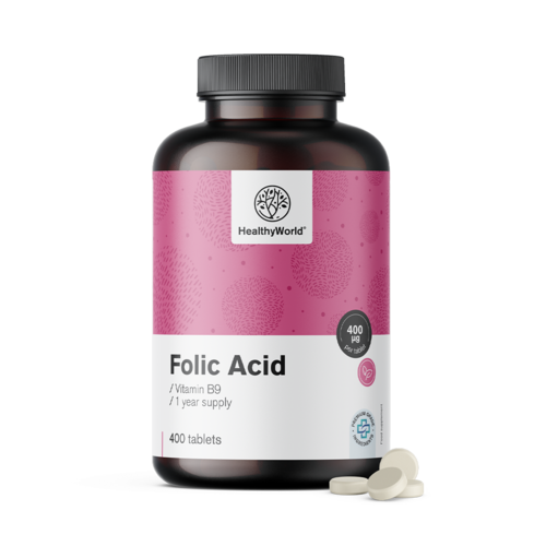 Acide folique 400 μg en comprimés.