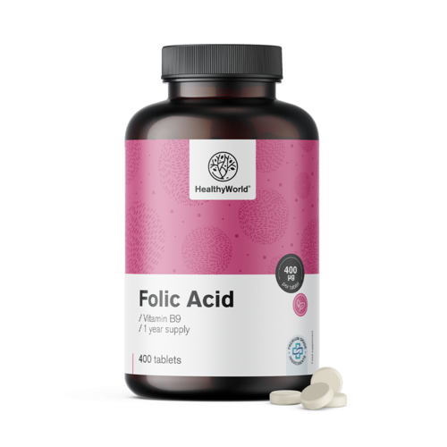 Acide folique 400 µg, 400 comprimés