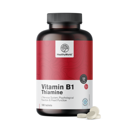 Vitamine B1 - thiamine 100 mg, 180 comprimés